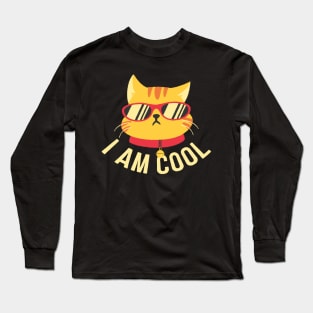 I AM COOL CAT Long Sleeve T-Shirt